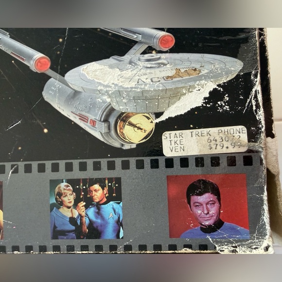 Vintage Star Trek Collector's Edition Telephone 1993 -In Box- Untested - Picture 3 of 7